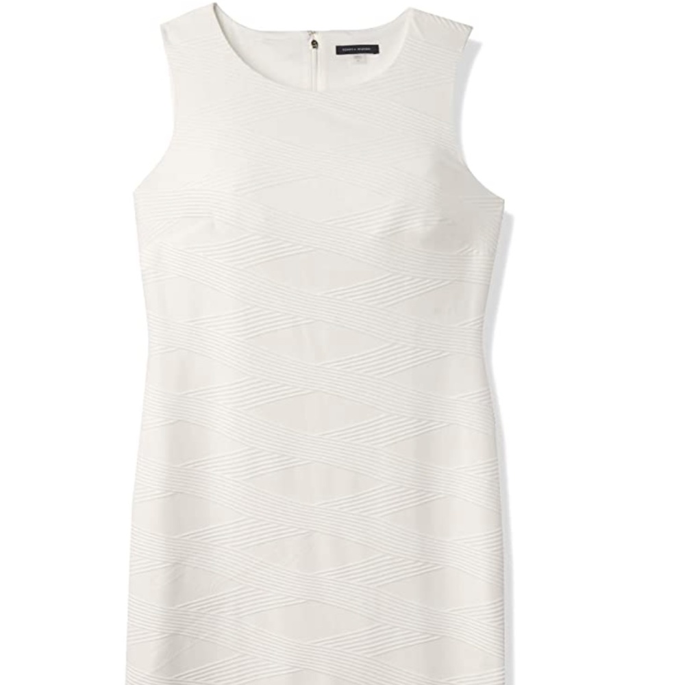 Tommy Hilfiger Women's Knit Sheath Dress - Ivory
